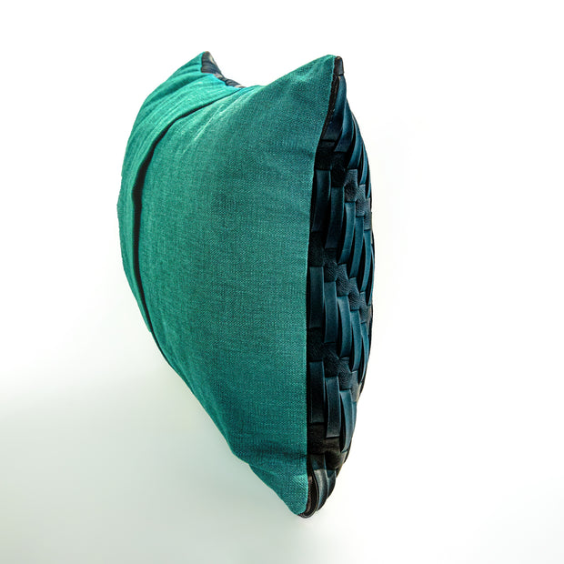 Martina Spetlova, Handwoven Pillow (Charcoal)