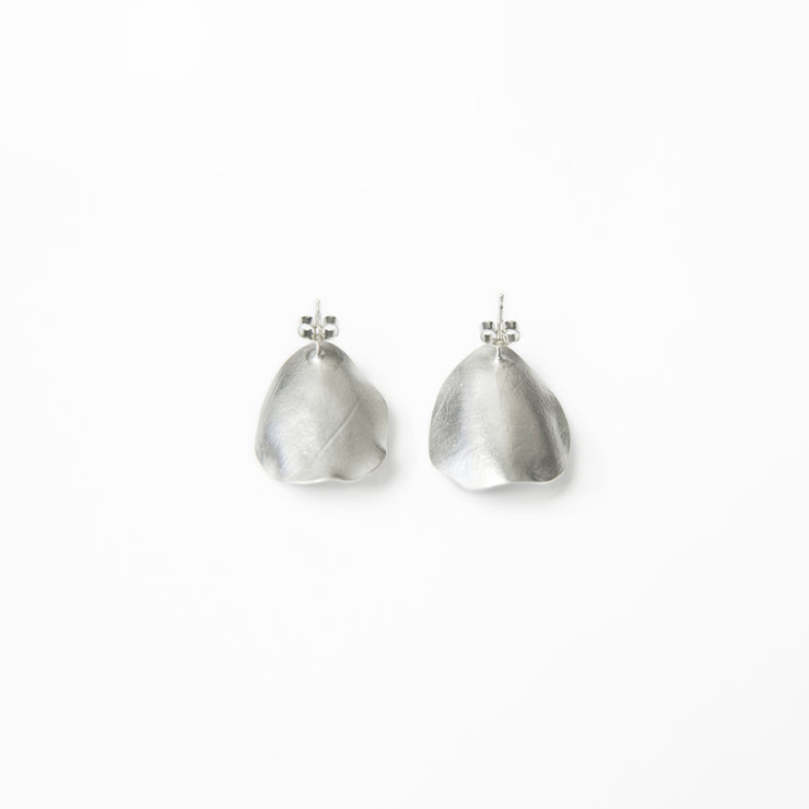 Shinta Nakajima, White Rose Single Earrings