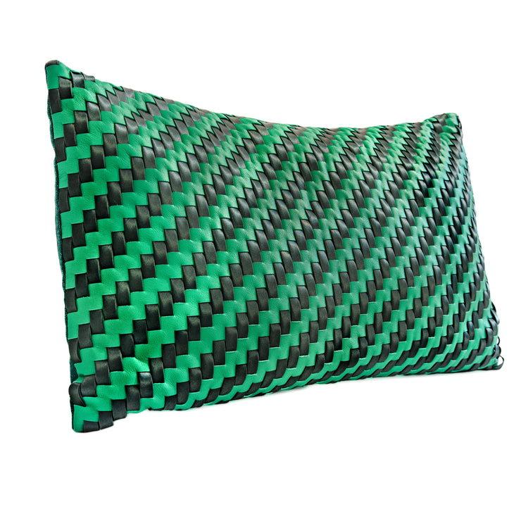 Martina Spetlova, Handwoven Pillow (Green)