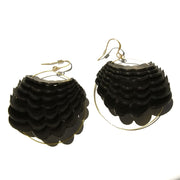 Kuniko Maeda, Small Black Feather Earrings Small