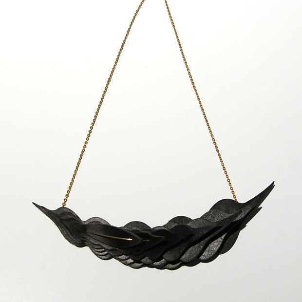 Kuniko Maeda, Small Black Feather Necklace