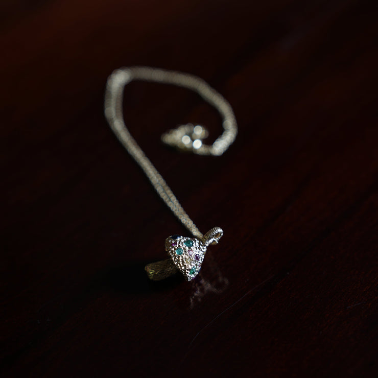 Martina Kocianova, Gold Mushroom Necklace