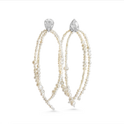 Matilde Mozzanega, Cast Gem Pearl Strand Earrings