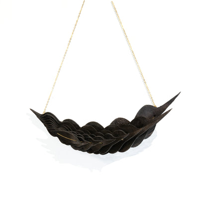 Kuniko Maeda, Black Feather Necklace