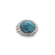 Charlotte Garnett, Bombe Ring Silver and Turquoise