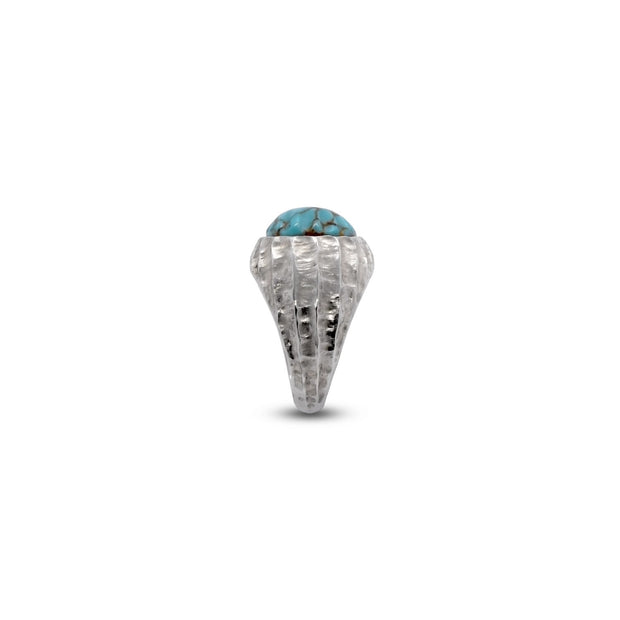 Charlotte Garnett, Bombe Ring Silver and Turquoise