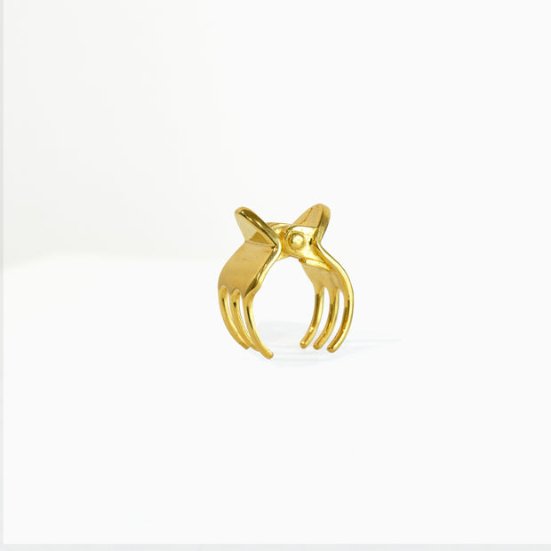 Conor Joseph, Gold Butterfly Clip Ring