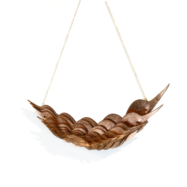 Kuniko Maeda, Copper Feather Necklace